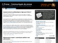 Détails : Communiqué de Presse Gratuit - C-presse
