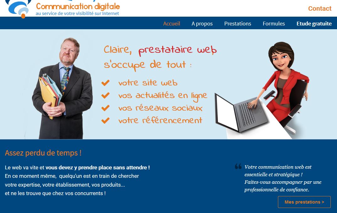 Détails : Claire Quévy - Consultante en communication digitale