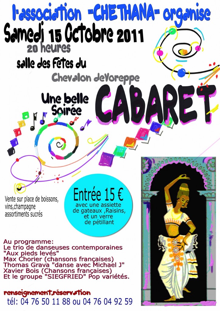 affiche soirée 15 oct 11 cabaret