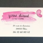 Yvane Durand Esthétique à Bilieu